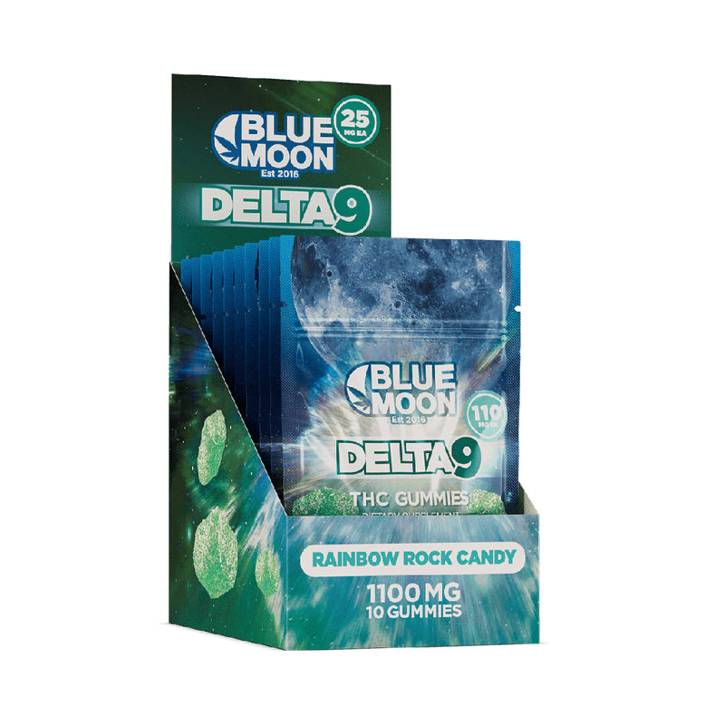 BMH Edibles Rainbow Rock Candy DELTA 9 GUMMIES 100mg – 10 Pack CBD Distribution CBD CBD Wholesale