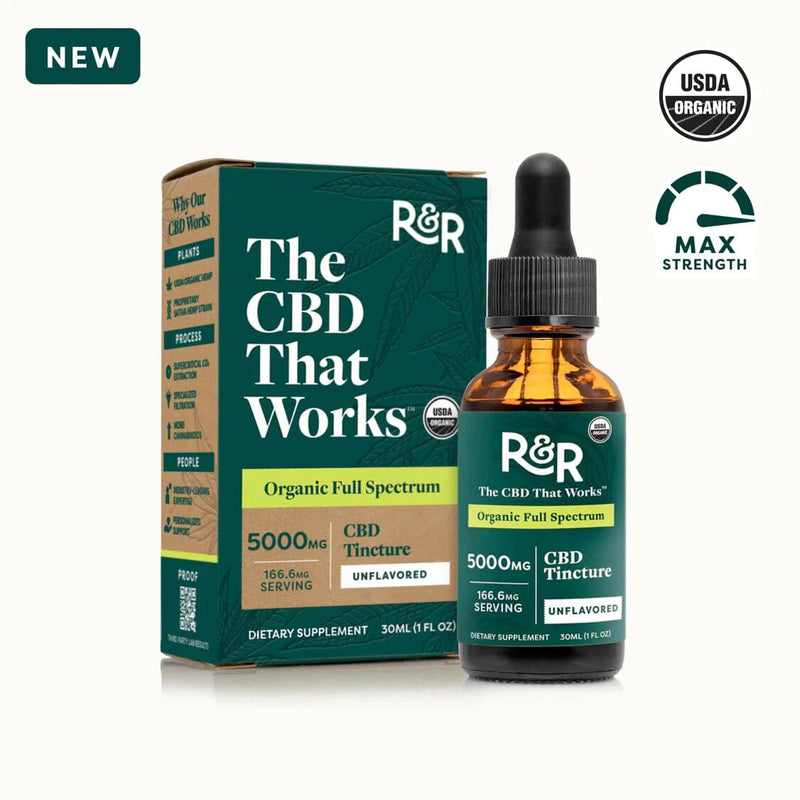 R+R Medicinals Tincture 5000mg Full Spectrum Tincture - Unflavored CBD Distribution CBD CBD Wholesale