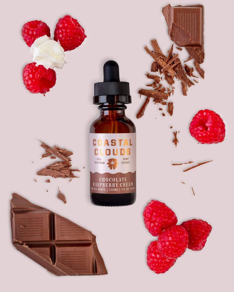 Coastal Clouds Tincture Chocolate Raspberry Cream / 1500mg Coastal Clouds Full Spectrum Tinctures