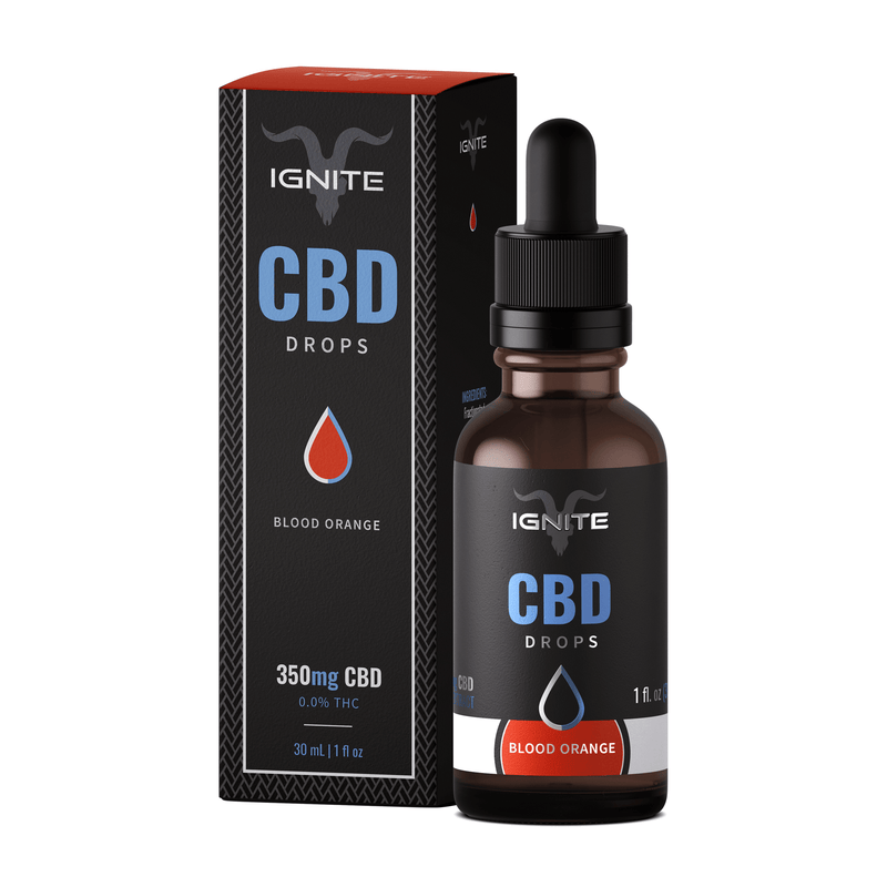 Ignite Tincture 350mg / Blood Orange Ignite CBD Isolate Tinctures