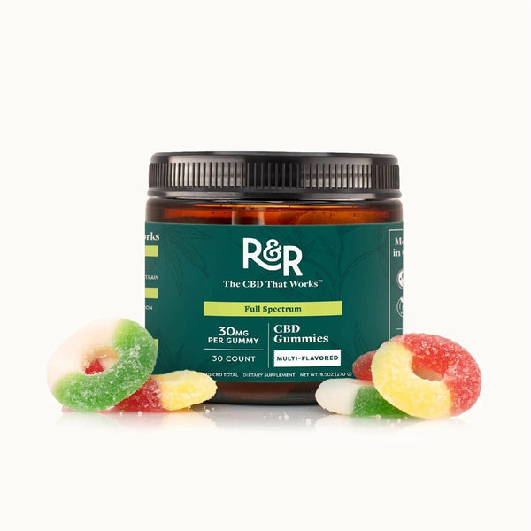 R+R Medicinals Edibles Single R+R Medicinal's Full Spectrum Vegan Gummies 30ct CBD Distribution CBD CBD Wholesale