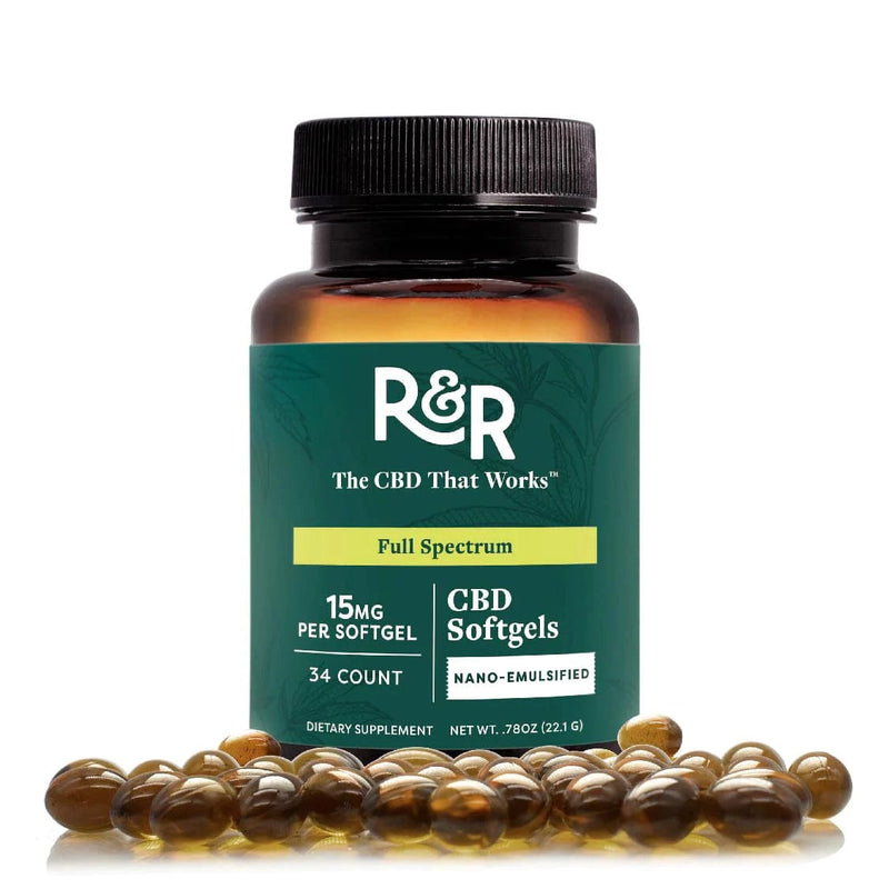 R+R Medicinals Edibles R+R Medicinals Proprietary Full Spectrum CBD Softgels CBD Distribution CBD CBD Wholesale