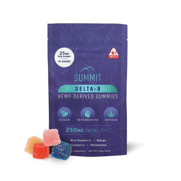 Summit Delta Summit Premium D8 Gummy Pouches (Box of 10) CBD Distribution CBD CBD Wholesale