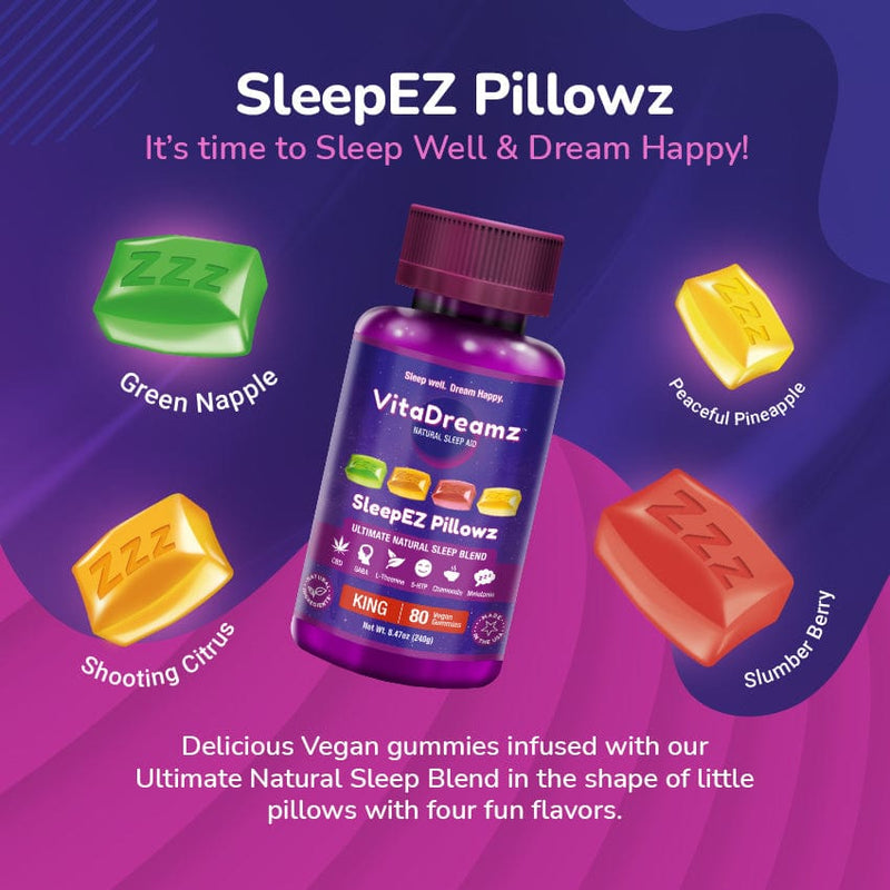 VitaDreamz VitaDreamz SleepEZ Pillowz 20ct bottles 6 pack CBD Distribution CBD CBD Wholesale